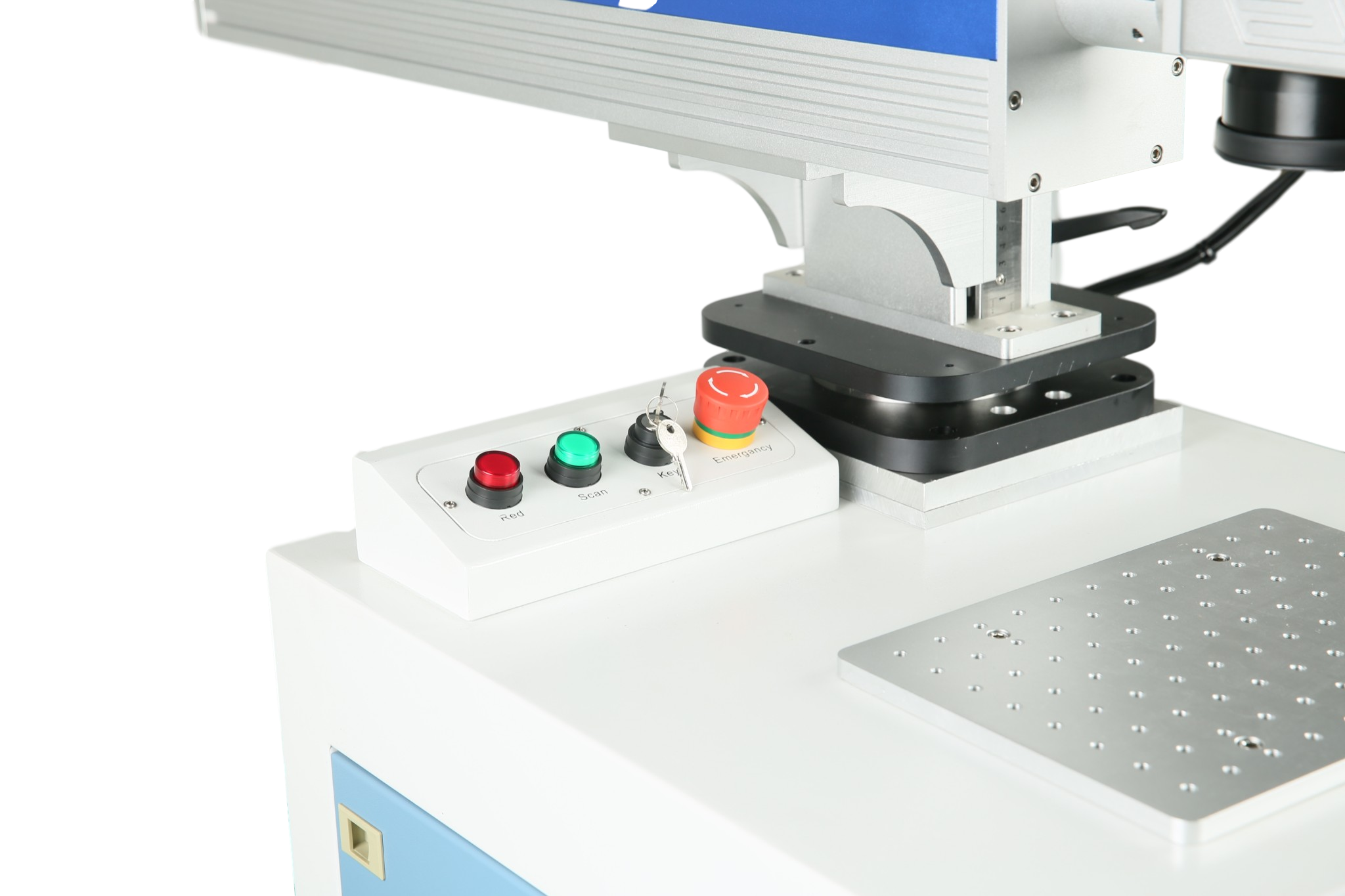 360 degree rotatable fiber laser marking machine